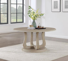 Load image into Gallery viewer, Trofello - Round Pedestal Dining Table - White Washed