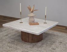 Load image into Gallery viewer, Sahara - Square Cocktail Table - Light Cream / Brown Caramel