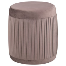 Load image into Gallery viewer, Tovar - Round Upholstered Ottoman - Mauve