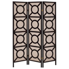 Load image into Gallery viewer, Vulcan - 3 Panel Room Divider Folding Shoji Screen - Cappuccino