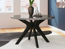 Load image into Gallery viewer, Glinari - Taupe / Black - Round Dining Room Table