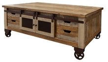 Load image into Gallery viewer, Antique - Cocktail Table With 8 Drawers / 4 Doors - Multicolor