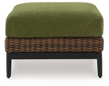 Load image into Gallery viewer, Horizon Hall - Brown / Green - Ottoman With Cushion