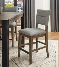 Load image into Gallery viewer, Cedar Fork - Dining Upholstered Counter Stool (Set of 2) - Smoked Arabica