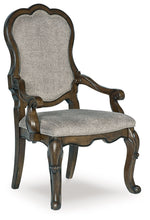 Load image into Gallery viewer, Maylee - Dark Brown - Dining Upholstered Arm Chair (Set of 2)