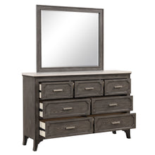 Load image into Gallery viewer, Lisbon - 2 Piece Dresser &amp; Mirror Set - Gray