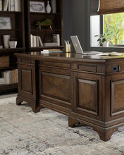 Load image into Gallery viewer, Hartshill - 7-Drawer Executive Desk - Burnished Oak
