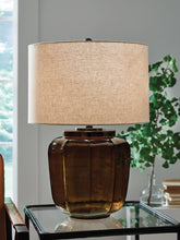 Load image into Gallery viewer, Bainmore - Amber - Glass Table Lamp