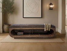 Load image into Gallery viewer, Balam - Wooden Bench With A Cushioned Seat