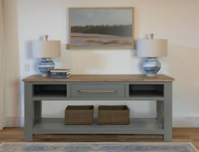 Load image into Gallery viewer, Alban - 1 Drawer Sofa Table - Sage Green &amp; Brown