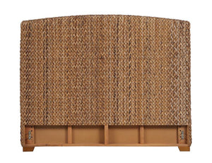 Laughton - Woven Banana Leaf Eastern King Headboard - Amber