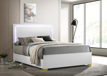 Load image into Gallery viewer, Marceline - Wood LED Panel Bed