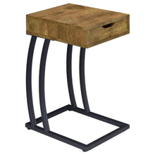 Load image into Gallery viewer, Troy - 1-Drawer C-Shaped Side Table Power Outlet