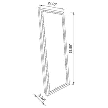 Load image into Gallery viewer, Seraphina - Acrylic Framed Standing Mirror - Silver