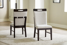 Load image into Gallery viewer, Neymorton - Light Gray / Brown - Dining Upholstered Side Chair (Set of 2)