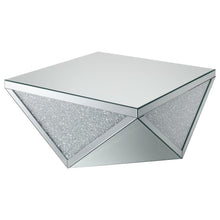 Load image into Gallery viewer, Amore - Square Mirrored Acrylic Crystal Table
