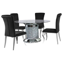 Load image into Gallery viewer, Ellie - Mirrored Pedestal Dining Table Set