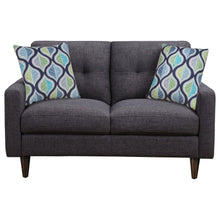 Load image into Gallery viewer, Watsonville - Upholstered Track Arm Tufted Loveseat - Gray
