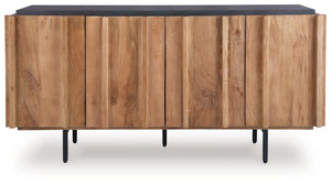 Quintavious - Brown / Charcoal - Accent Cabinet