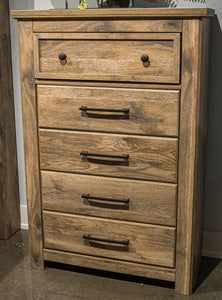 Rusticott - Brown - Five Drawer Chest