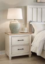 Load image into Gallery viewer, Shaybrock - Antique White / Brown - Two Drawer Night Stand