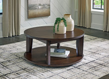 Load image into Gallery viewer, Korestone 2 - Dark Brown - Round Cocktail Table