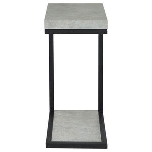 Beck - Engineered Wood C-Shape Sofa Side Table