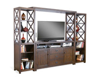 Load image into Gallery viewer, Homestead - Entertainment Wall (66,B,2Xp) - Dark Brown
