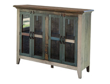 Load image into Gallery viewer, Antique - Console With 4 Glass Doors - Multicolor