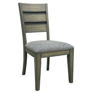 Cedar Fork - 78" Dining Table With 6 Ladderback Chairs - Smoked Arabica