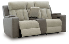 Load image into Gallery viewer, WhipLash - Sisal - Power Reclining Loveseat With Console / Adj Headrest