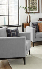 Load image into Gallery viewer, Apperson - Upholstered Track Arm Accent Chair - Light Gray