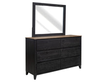 Load image into Gallery viewer, Empire - Mirror - Satin Black / Brown
