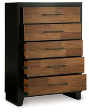Load image into Gallery viewer, Kraeburn - Brown / Black - Five Drawer Chest