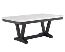 Load image into Gallery viewer, Vance - Faux Marble Dining Table - Charcoal &amp; White