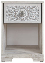 Load image into Gallery viewer, Paxberry - Whitewash - One Drawer Night Stand