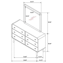 Load image into Gallery viewer, Robyn - 6-Drawer Bedroom Dresser And Mirror