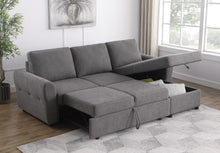 Load image into Gallery viewer, Samantha - Upholstered Storage Sleeper Sectional Sofa