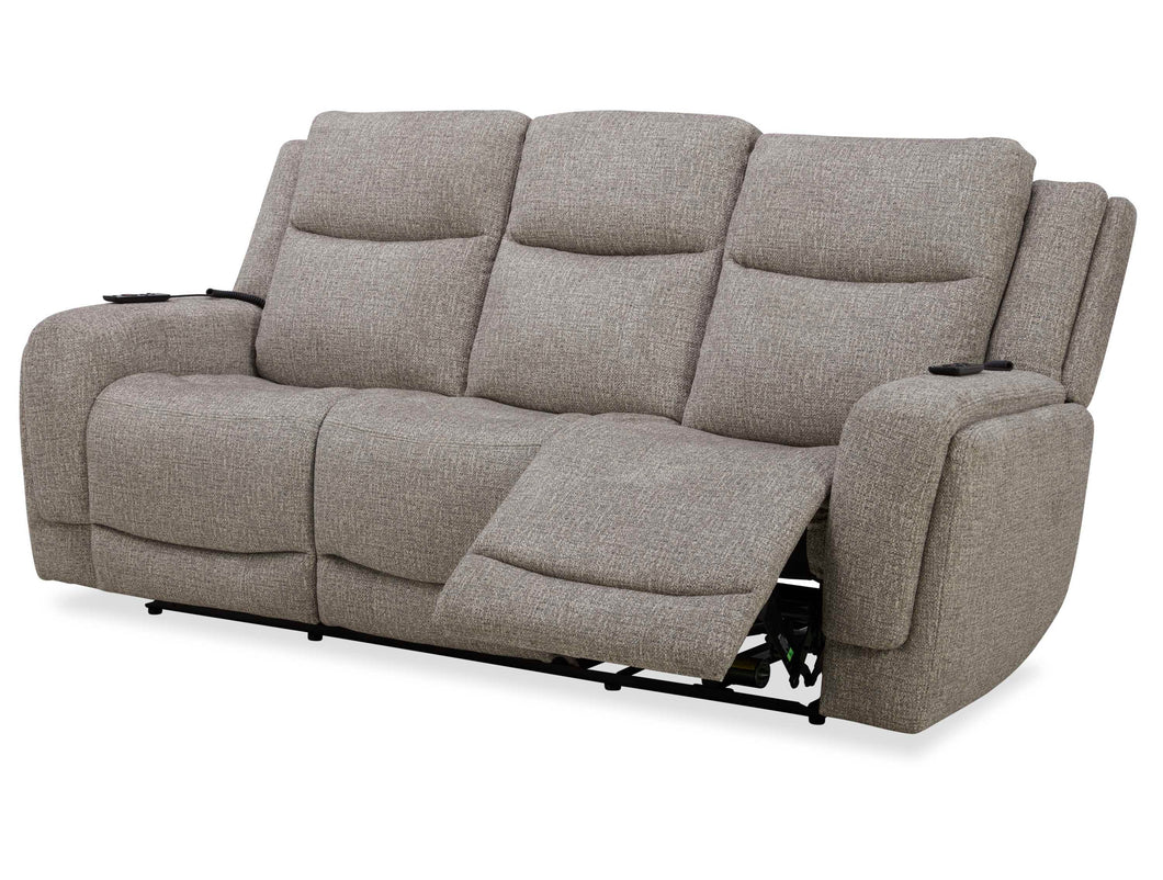Penfield - Power Reclining Zero Gravity Sofa With Heat, Massage And Speaker - Frappe