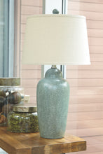 Load image into Gallery viewer, Saher - Green - Ceramic Table Lamp  - Earthy Ceramic