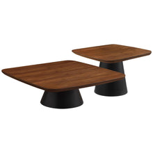 Load image into Gallery viewer, Eason - 2 Piece Coffee Table Set - Walnut And Black