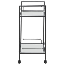 Load image into Gallery viewer, Curltis - 2-Tier Rectangular Glass Shelf Metal Bar Cart - Black