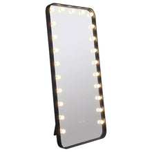 Load image into Gallery viewer, Canton - LED Standing Mirror With Speakers - Black