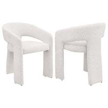 Load image into Gallery viewer, Eudora - Boucle Upholstered Dining Arm Chair