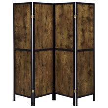 Load image into Gallery viewer, Deepika - 4-Panel Room Divider Folding Screen - Rustic Nutmeg