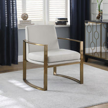Load image into Gallery viewer, Cory - Upholstered Arched Arm Accent Chair - Cream