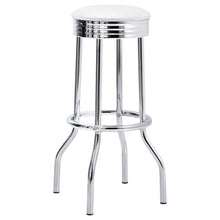 Load image into Gallery viewer, Retro - Upholstered Metal Swivel Bar Stool (Set of 2)