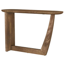 Load image into Gallery viewer, Fletcher - Oval Solid Mango Wood Entryway Console Table - Brown