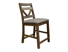 Load image into Gallery viewer, Loft Brown - 24” Barstool (Set of 2) - Two Tone Gray / Brown