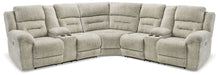 Load image into Gallery viewer, Family Den - Pewter - 3-Piece Power Reclining Sectional With 2 Loveseats With Console